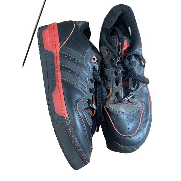 Adidas Rivalry Low x Star Wars Men's Shoes Sz 8 FV8036 Black Red - Picture 1 of 8